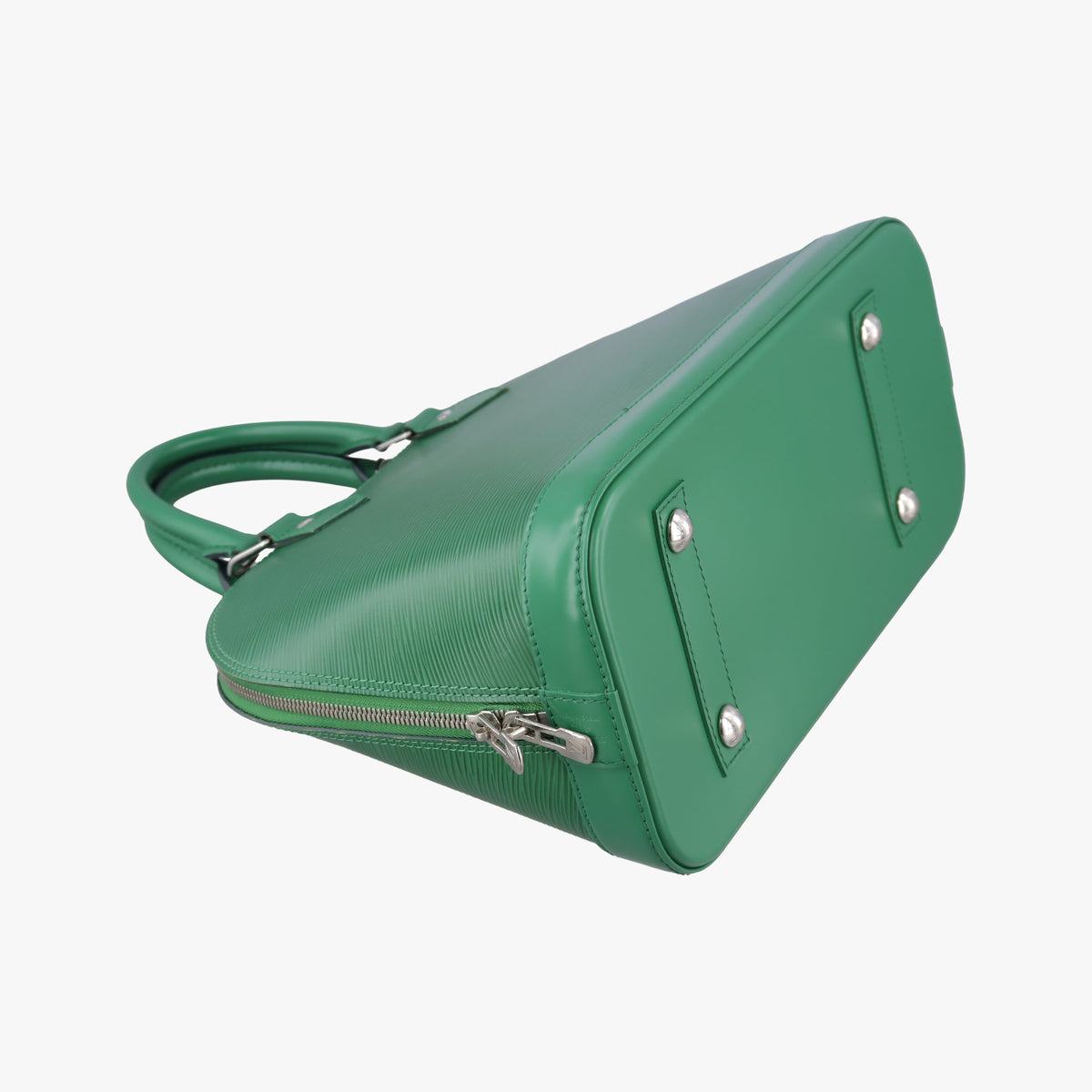 Pre-owned Louis Vuitton Alma PM Green Cloak epi M40618 handbag | stylenewstar