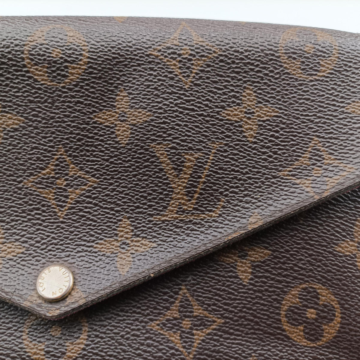 Pre-owned Louis Vuitton Pochette Felicie Brown Monogram Canvas M61276 shoulderbag | stylenewstar