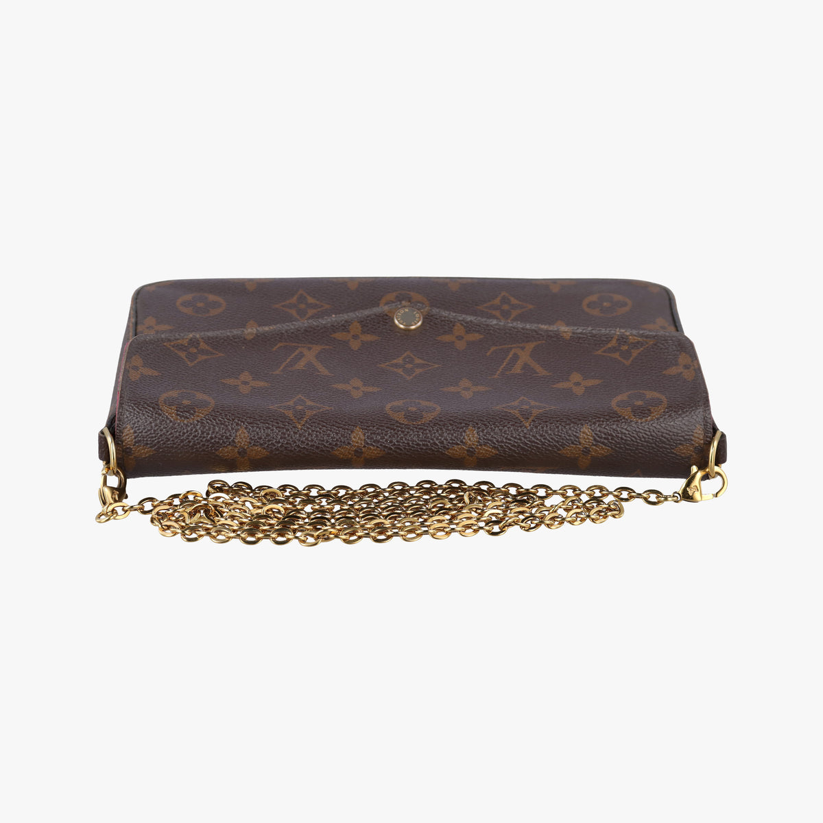 Pre-owned Louis Vuitton Pochette Felicie Brown Monogram Canvas M61276 shoulderbag | stylenewstar