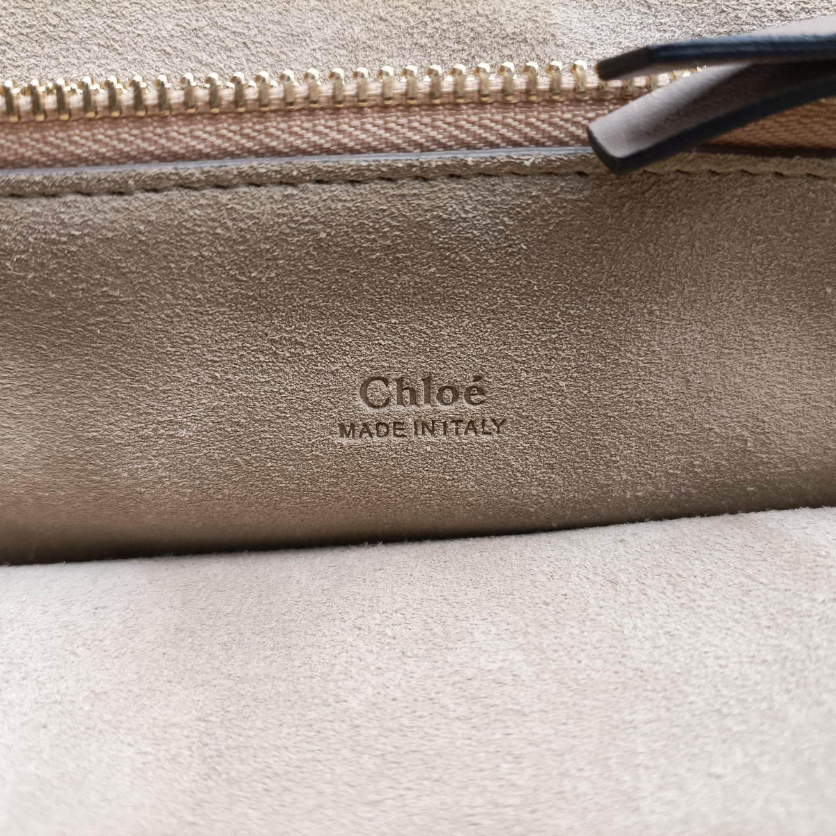 Pre-owned Chloe FAYE Grey×Multi Suede × leather  shoulderbag | stylenewstar