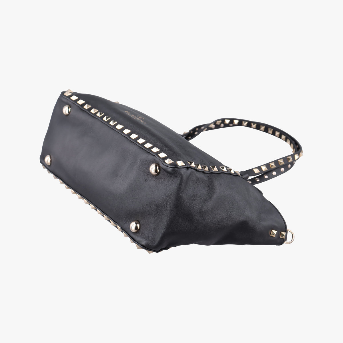 Pre-owned Valentino Rockstud Black Leather  shoulderbag | stylenewstar