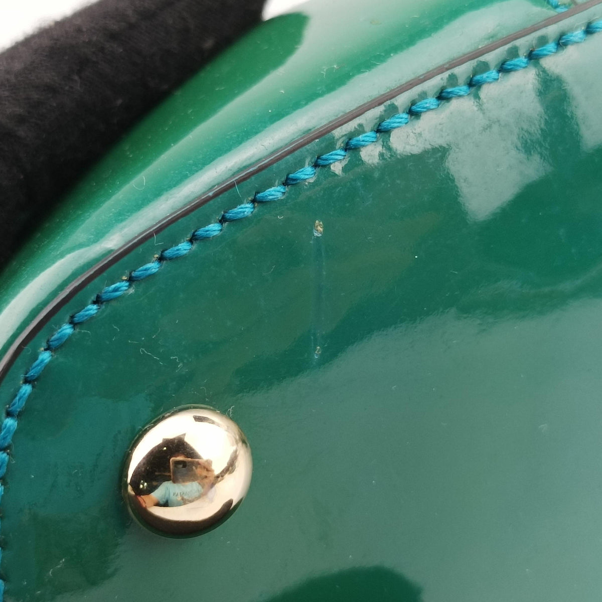 Pre-owned Gucci Microguccissima Green Patent Leather 309617 shoulderbag | stylenewstar