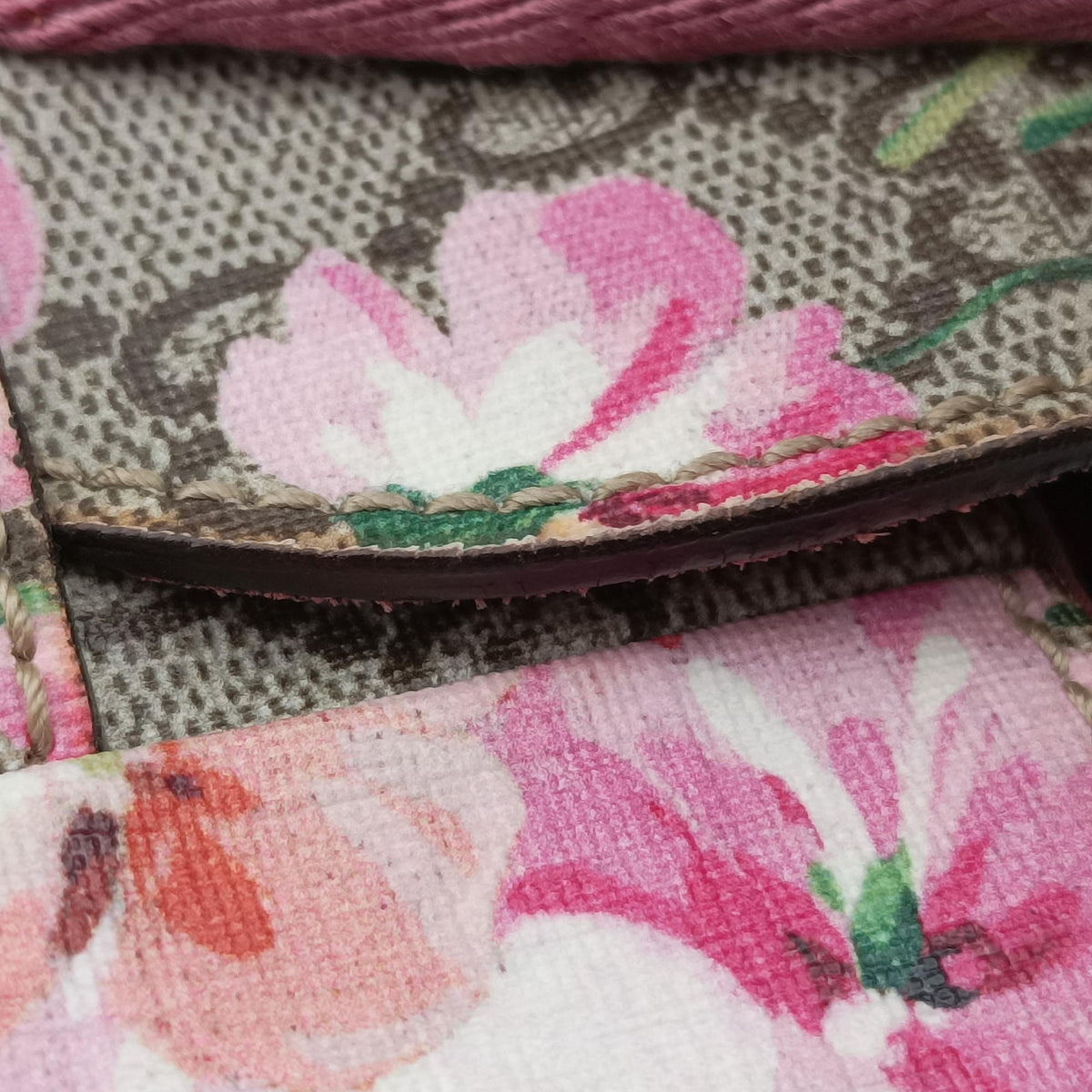 Pre-owned Gucci GG Blooms Multicolour PVC coated canvas 410544 backpack/rucksack | stylenewstar