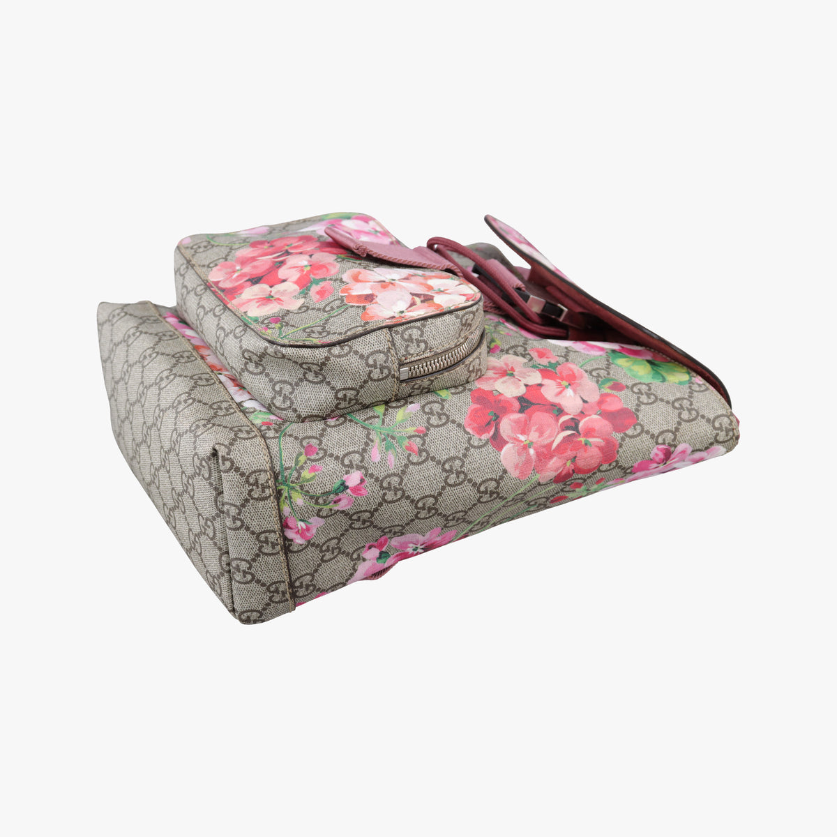Pre-owned Gucci GG Blooms Multicolour PVC coated canvas 410544 backpack/rucksack | stylenewstar