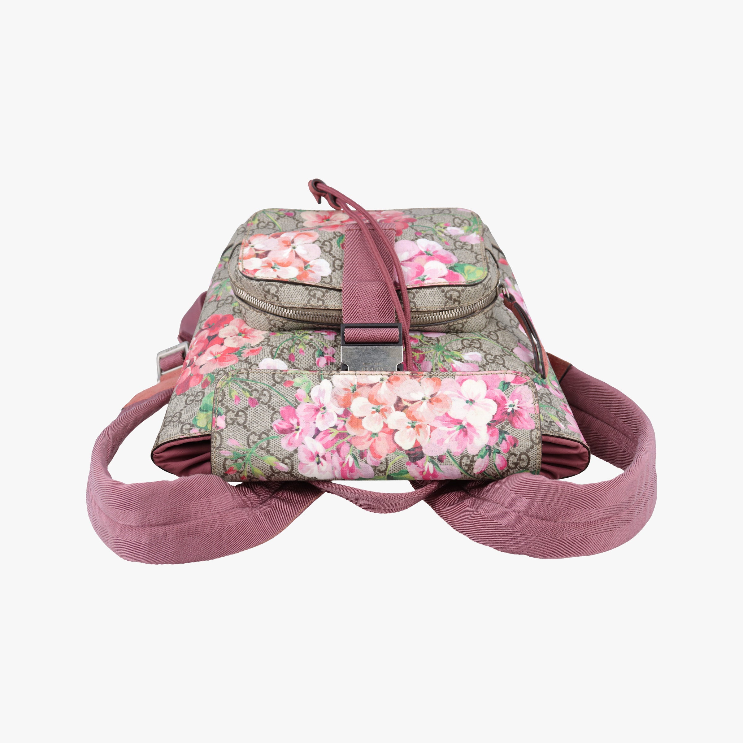 Pre-owned Gucci GG Blooms Multicolour PVC coated canvas 410544 backpack/rucksack | stylenewstar