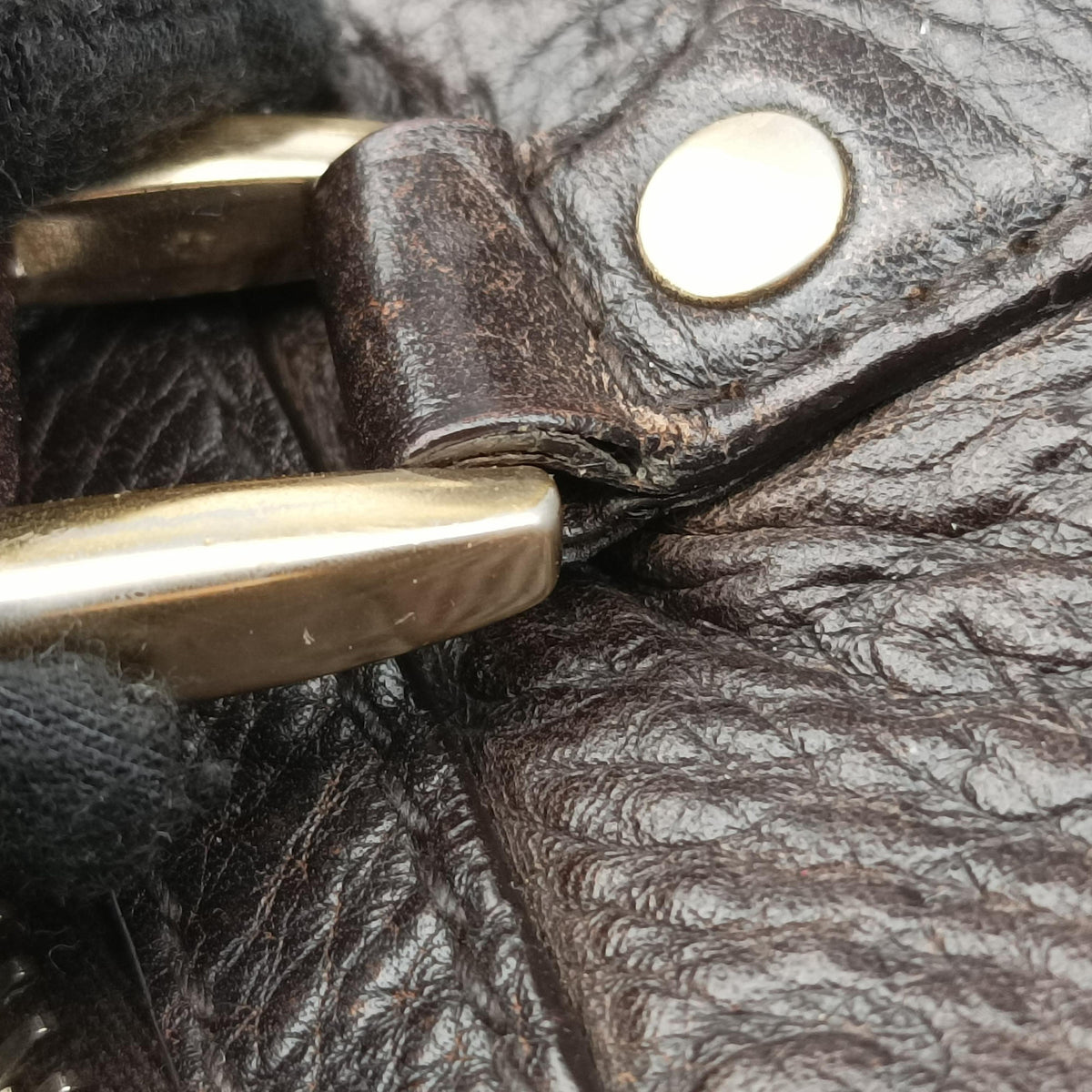 Pre-owned Gucci Guccissima Horsebit Brown leather 247283 handbag | stylenewstar