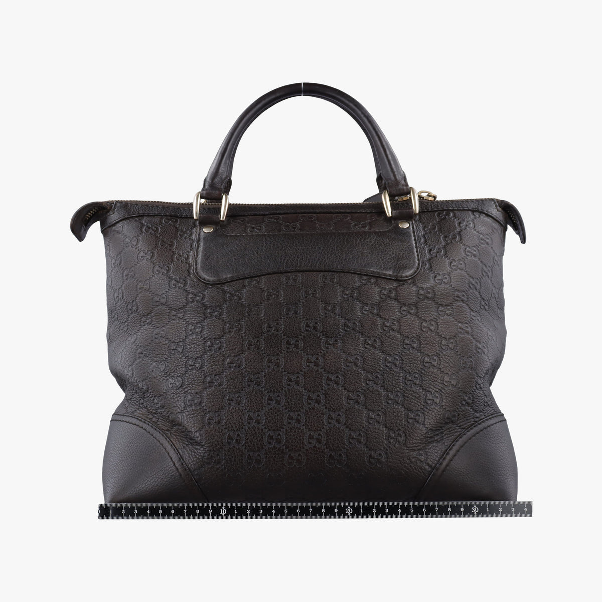 Pre-owned Gucci Guccissima Horsebit Brown leather 247283 handbag | stylenewstar