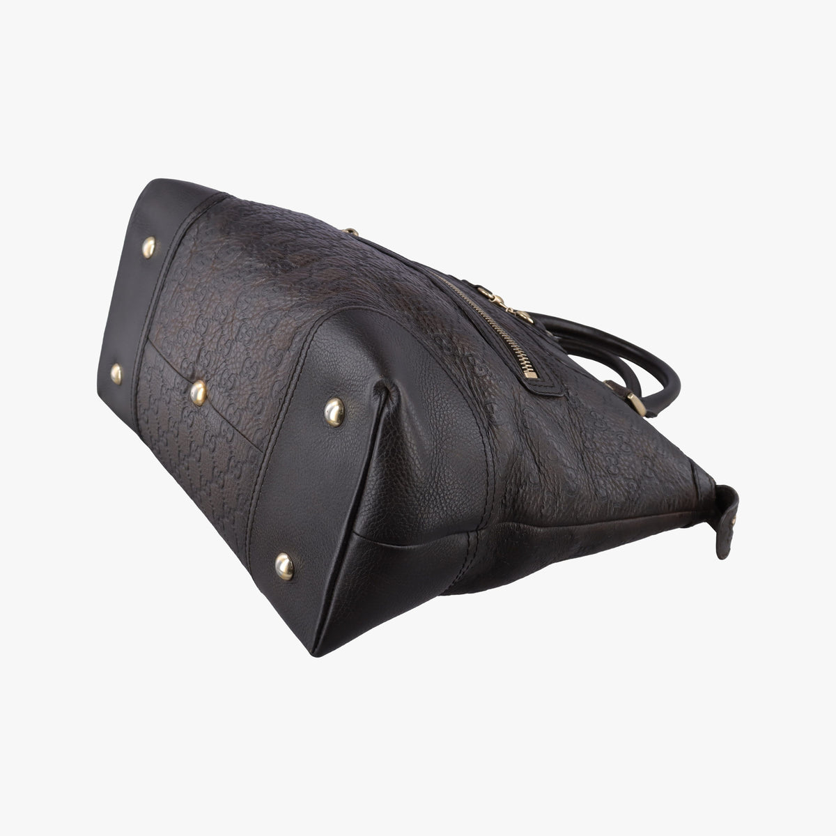 Pre-owned Gucci Guccissima Horsebit Brown leather 247283 handbag | stylenewstar