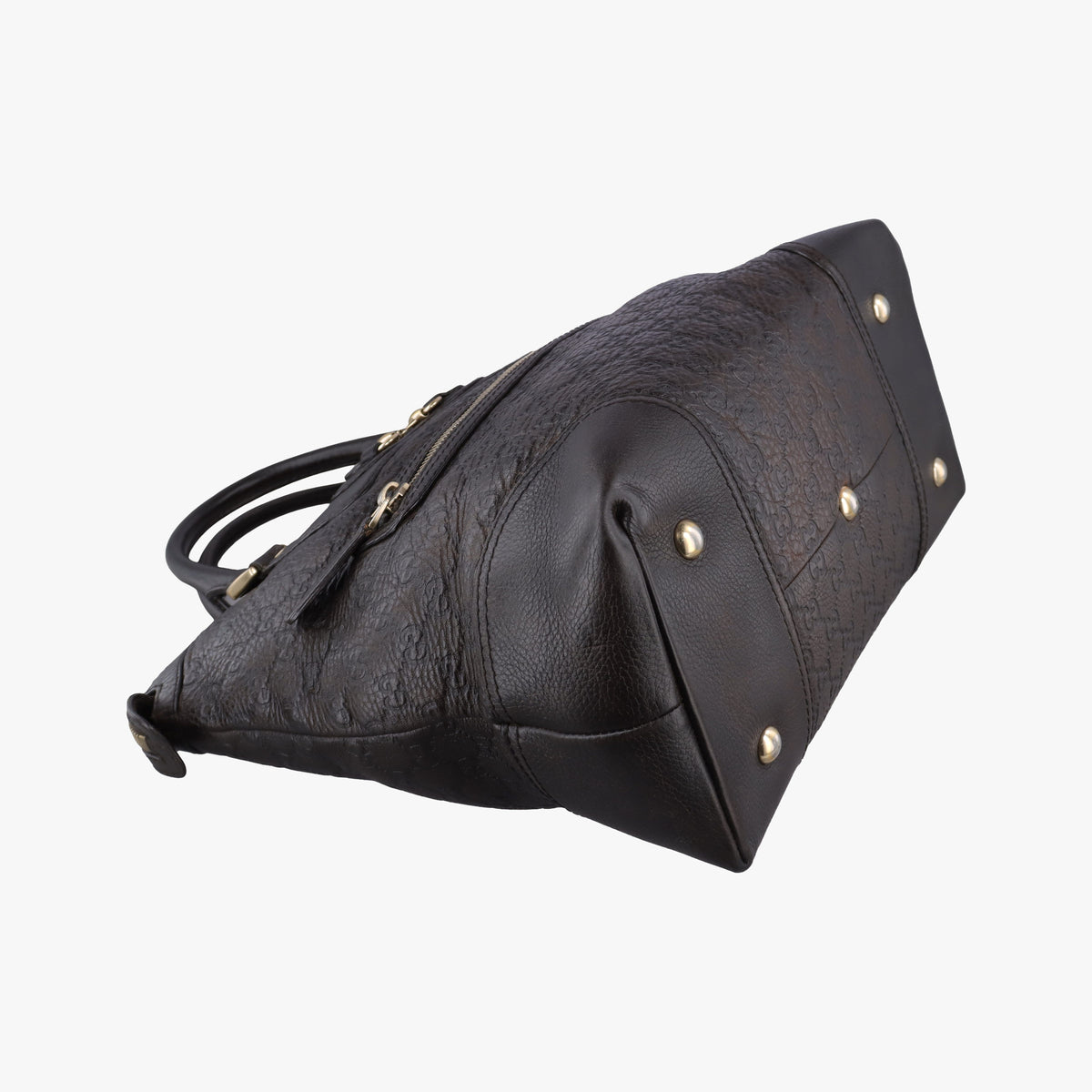 Pre-owned Gucci Guccissima Horsebit Brown leather 247283 handbag | stylenewstar