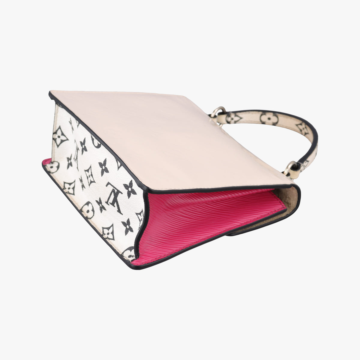 Secondhand Louis Vuitton Spring Street PM Creme×Rose Vernis M90454 shoulderbag | stylenewstar