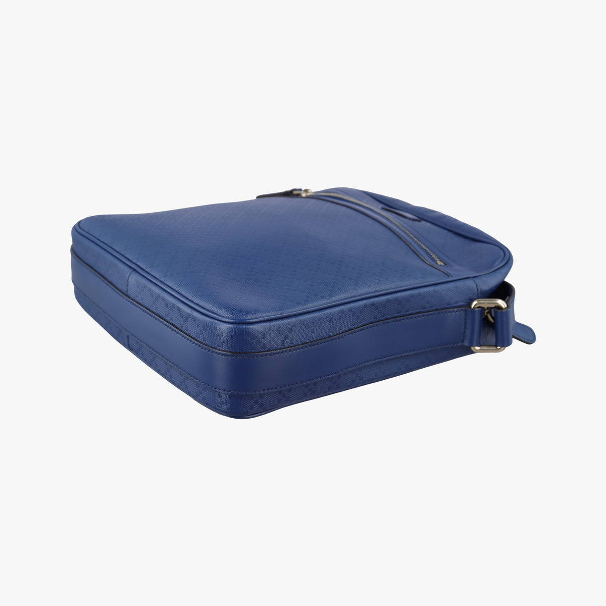 Pre-owned Gucci Diamante Messenger Blue Leather 201448 shoulderbag | stylenewstar