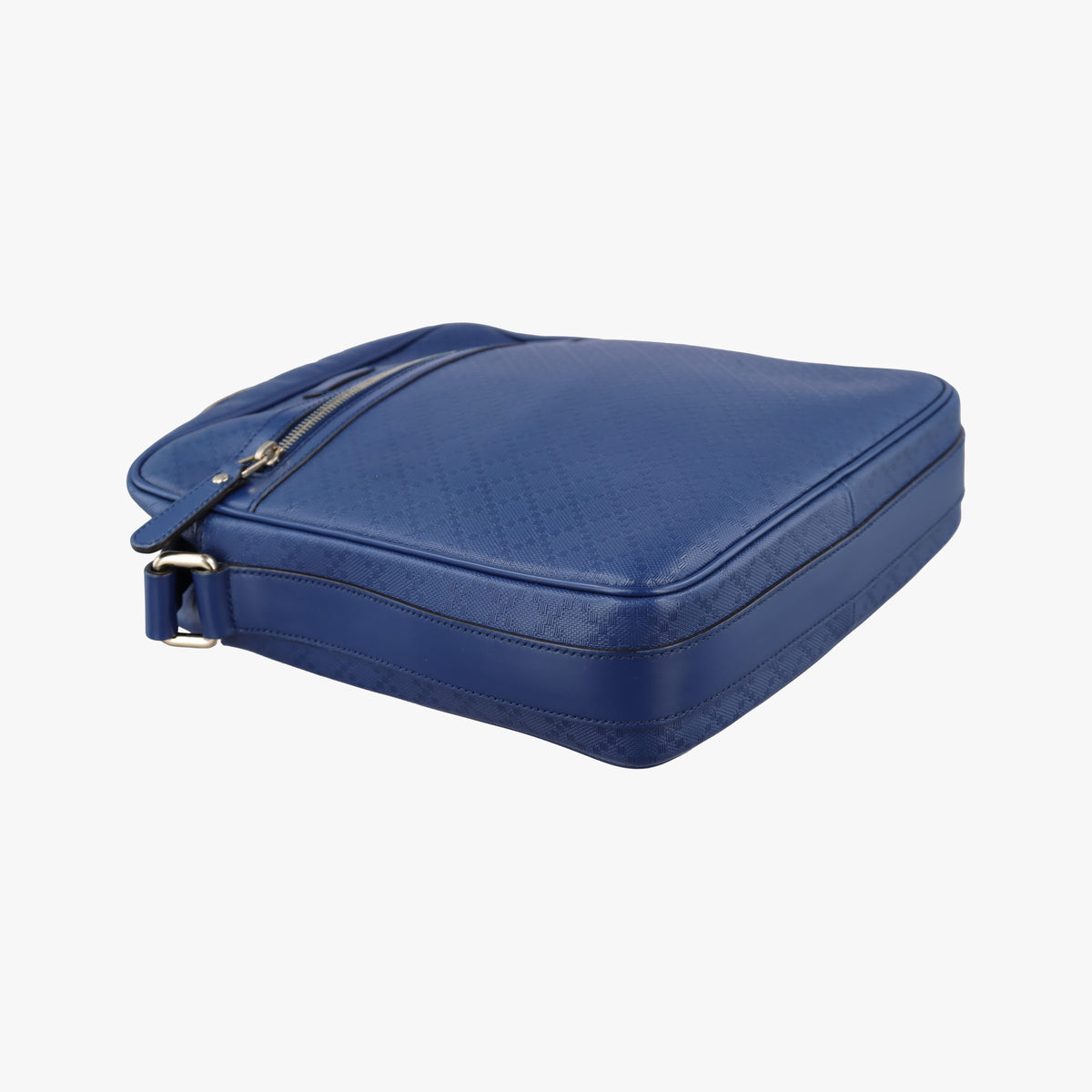 Pre-owned Gucci Diamante Messenger Blue Leather 201448 shoulderbag | stylenewstar