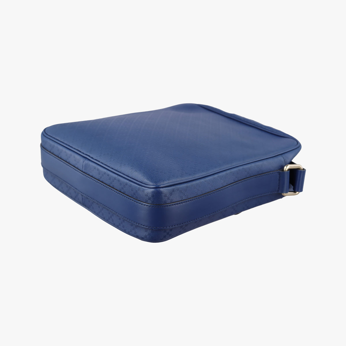 Pre-owned Gucci Diamante Messenger Blue Leather 201448 shoulderbag | stylenewstar