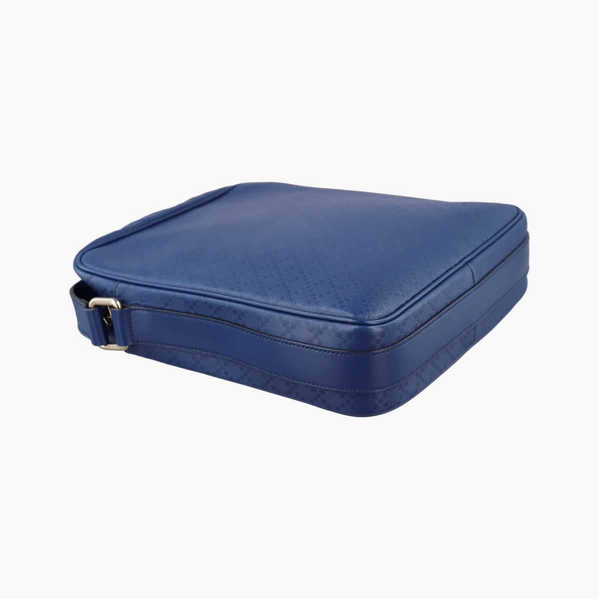 Pre-owned Gucci Diamante Messenger Blue Leather 201448 shoulderbag | stylenewstar