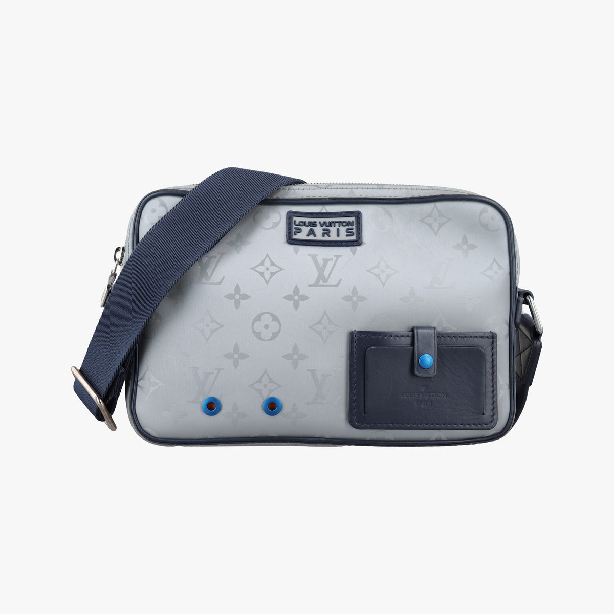 Pre-owned Louis Vuitton Alpha Messenger Grey Monogram Satellite M44169 shoulderbag | stylenewstar