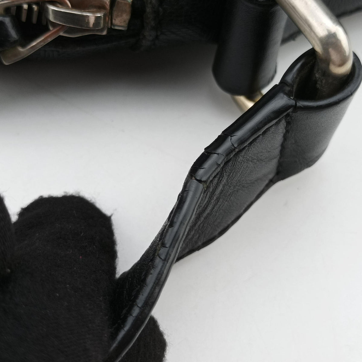 Vintage Gucci Diamante Messenger Black leather 201448 shoulderbag | stylenewstar
