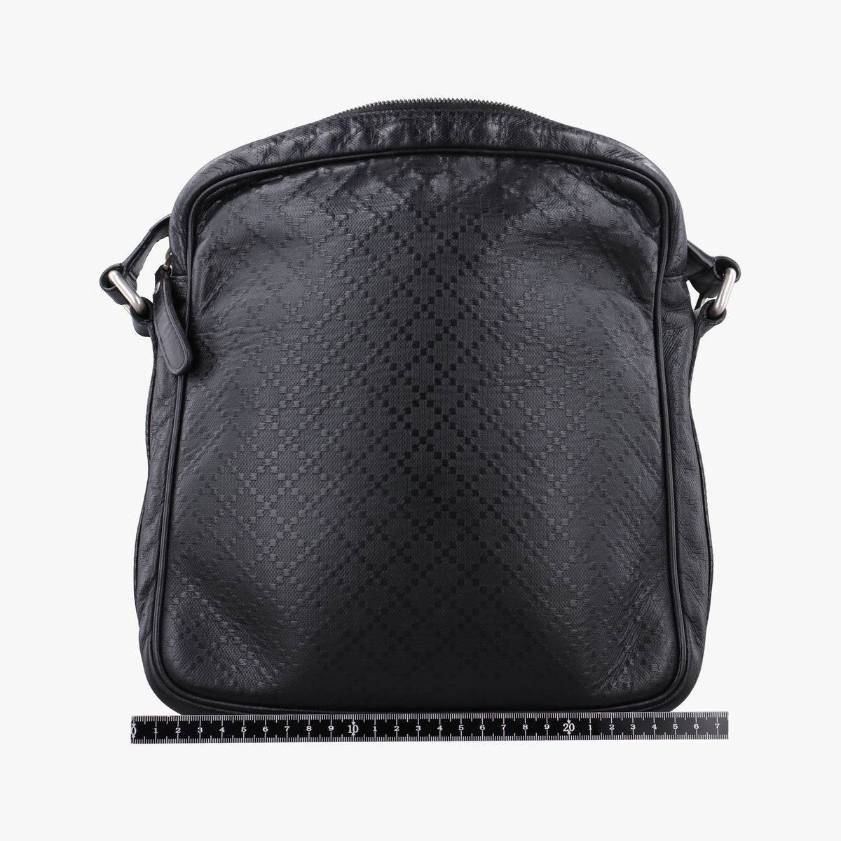 Vintage Gucci Diamante Messenger Black leather 201448 shoulderbag | stylenewstar