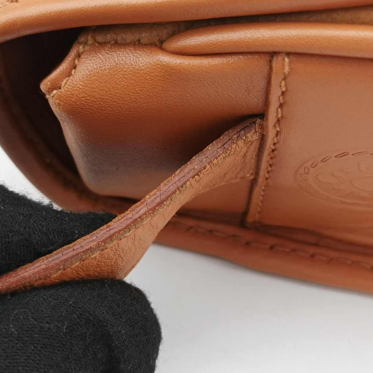 Pre-owned Gucci Vintage Messenger Brown leather 196583 shoulderbag | stylenewstar