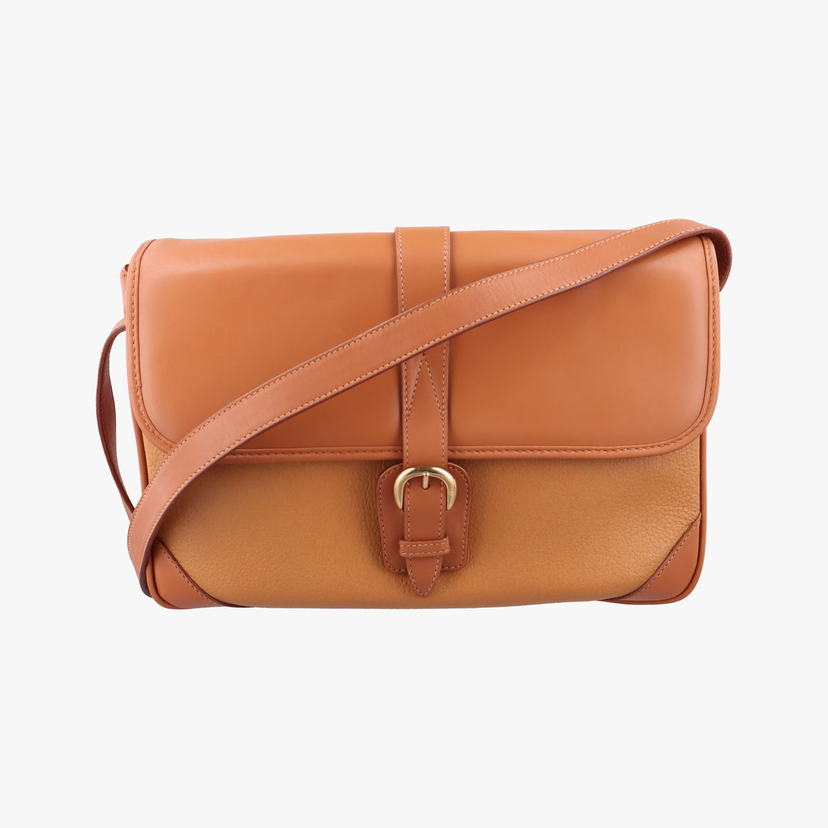 Pre-owned Gucci Vintage Messenger Brown leather 196583 shoulderbag | stylenewstar
