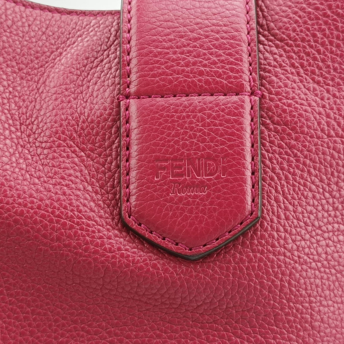 Pre-owned Fendi Hobo Bag Red Leather 8BR682 handbag | stylenewstar