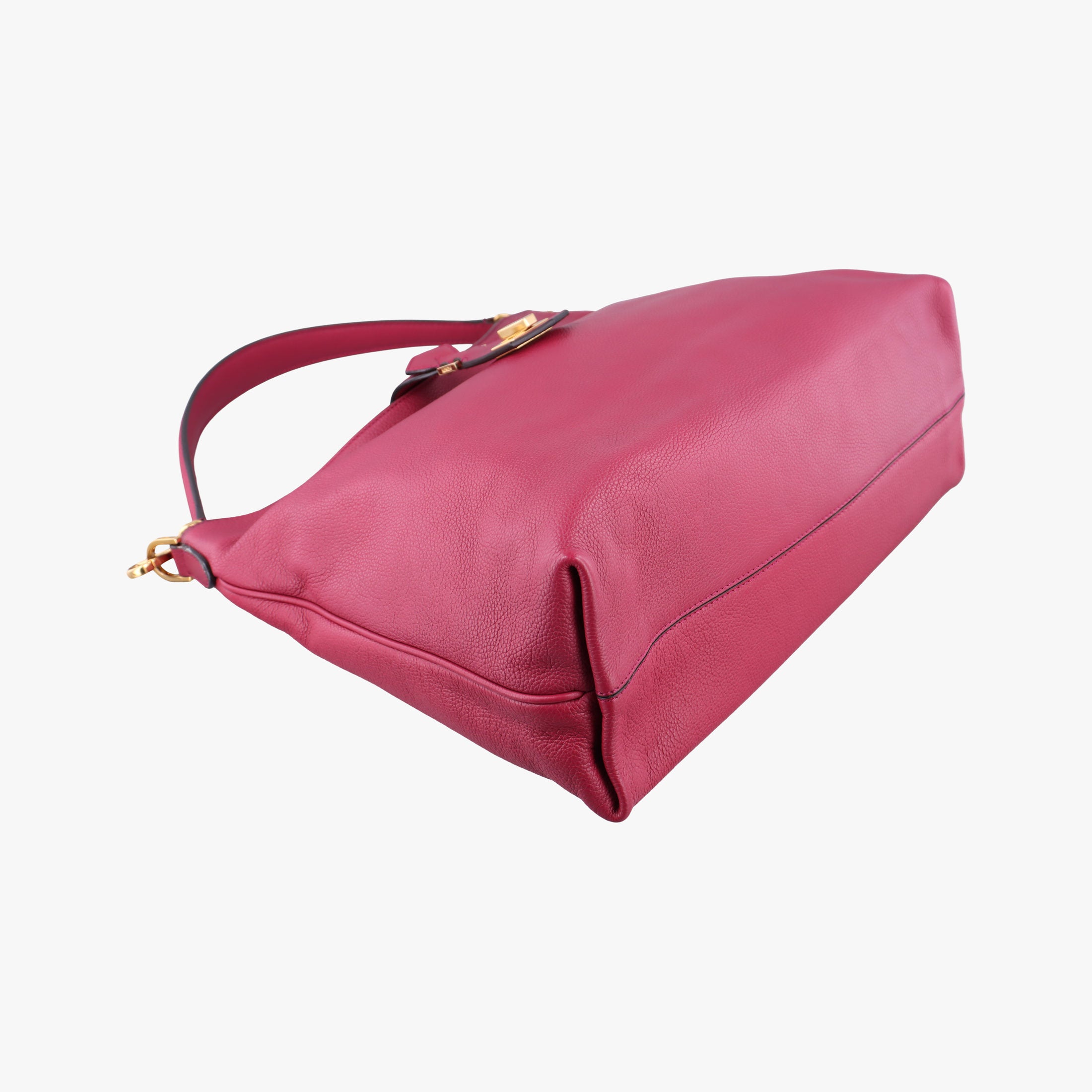 Vintage Fendi Hobo Bag Red Leather 8BR682 handbag | stylenewstar