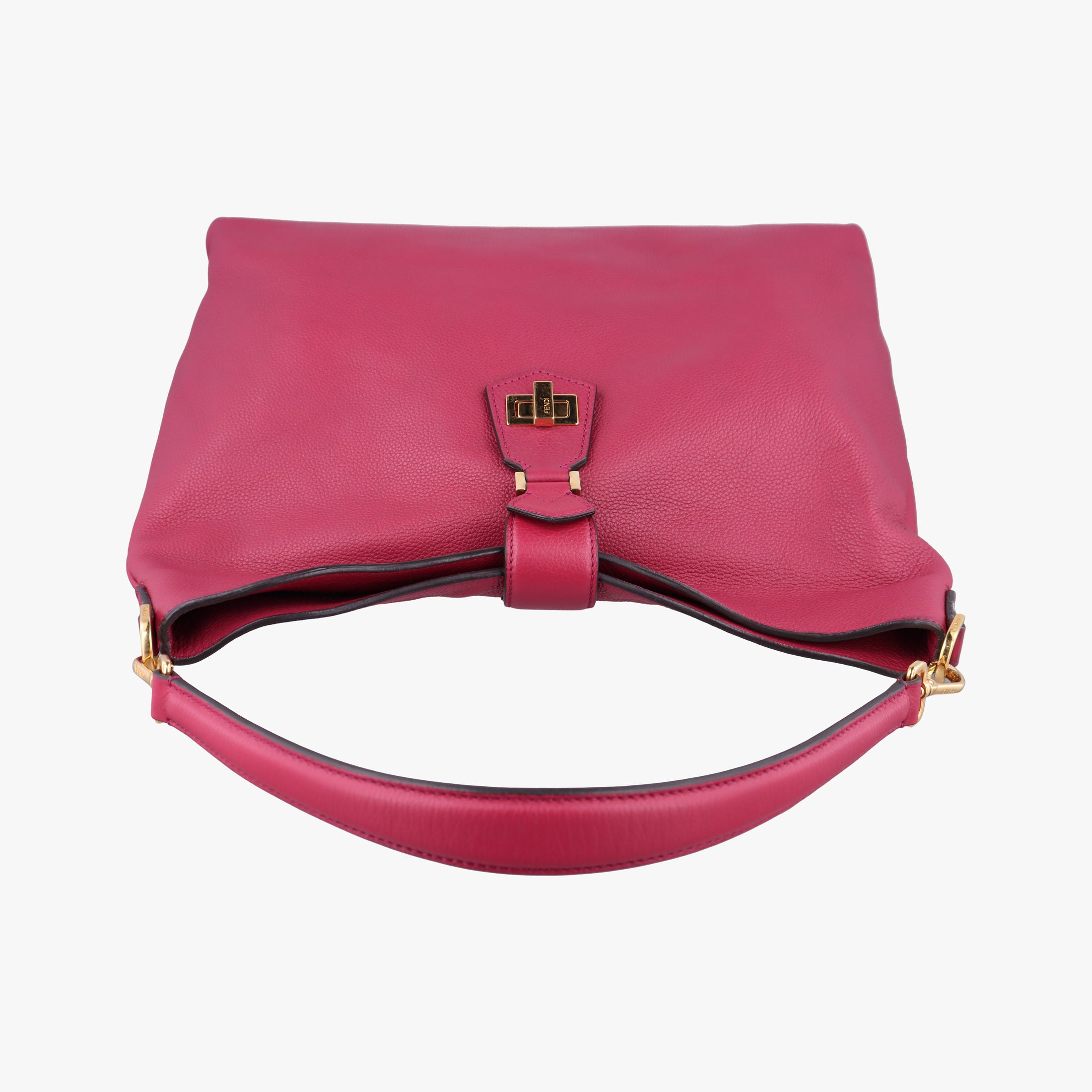 Vintage Fendi Hobo Bag Red Leather 8BR682 handbag | stylenewstar