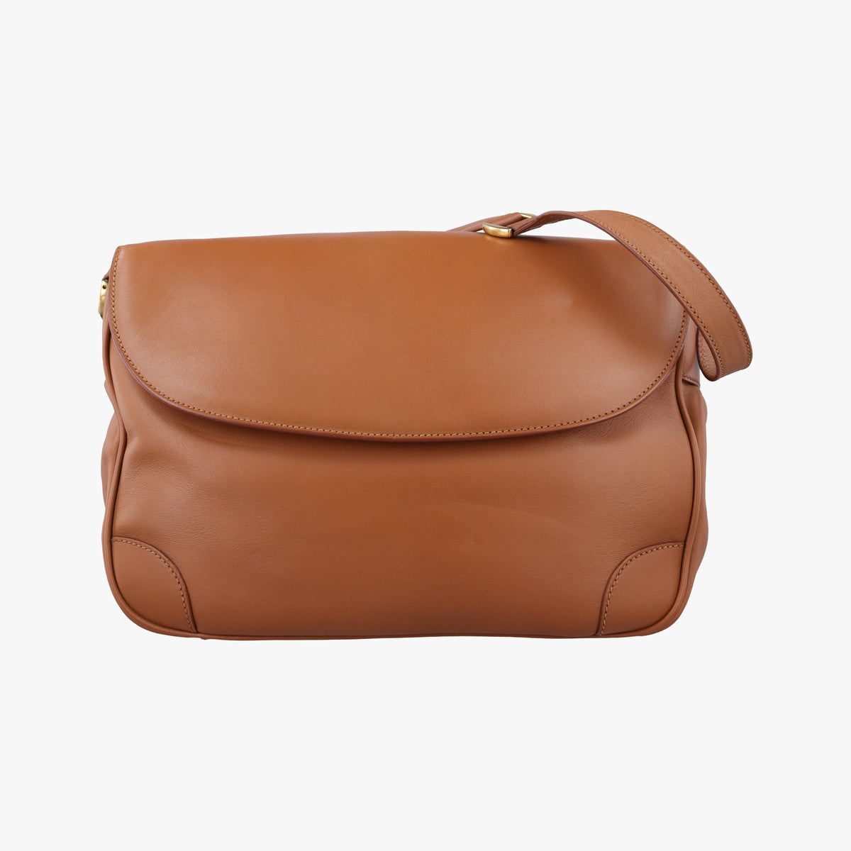 Secondhand Gucci Vintege messenger Brown Leather  shoulderbag | stylenewstar