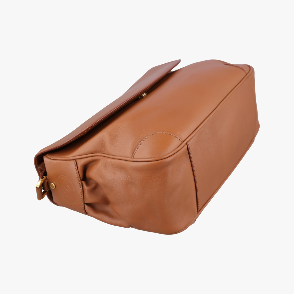 Secondhand Gucci Vintege messenger Brown Leather  shoulderbag | stylenewstar