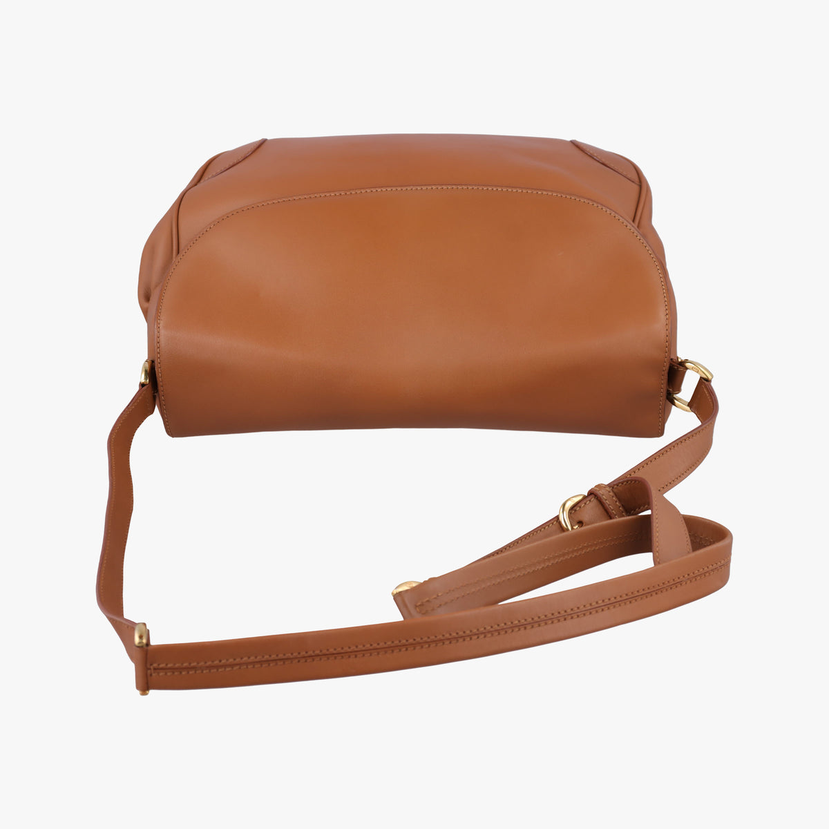 Secondhand Gucci Vintege messenger Brown Leather  shoulderbag | stylenewstar