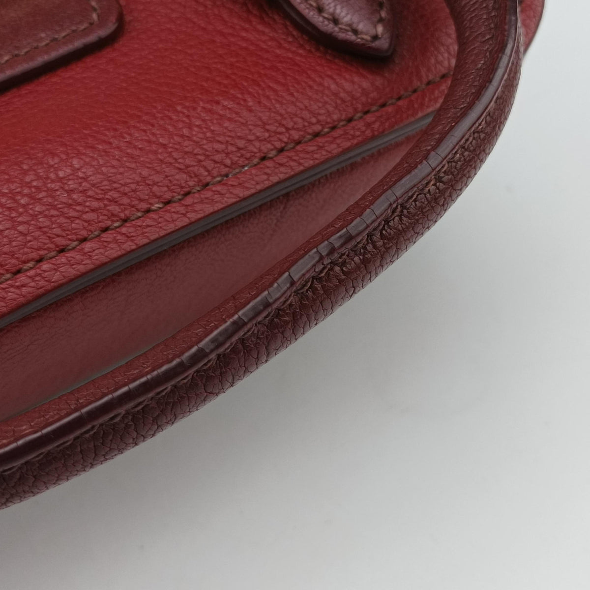 Pre-owned Miu Miu Madras Red Leather  shoulderbag | stylenewstar