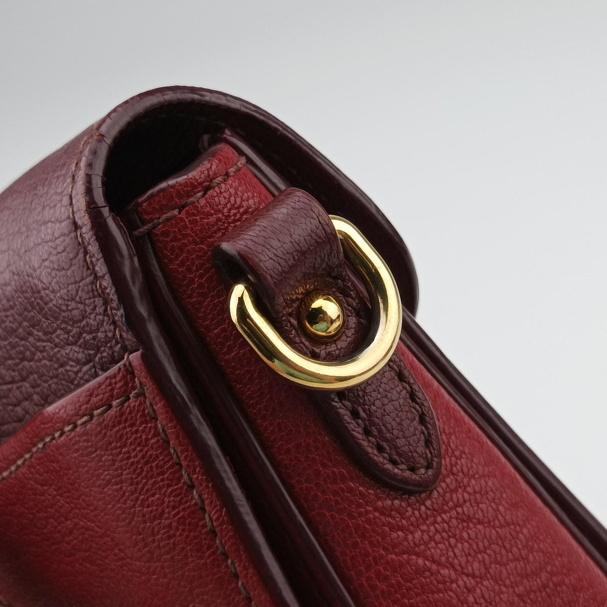 Pre-owned Miu Miu Madras Red Leather  shoulderbag | stylenewstar
