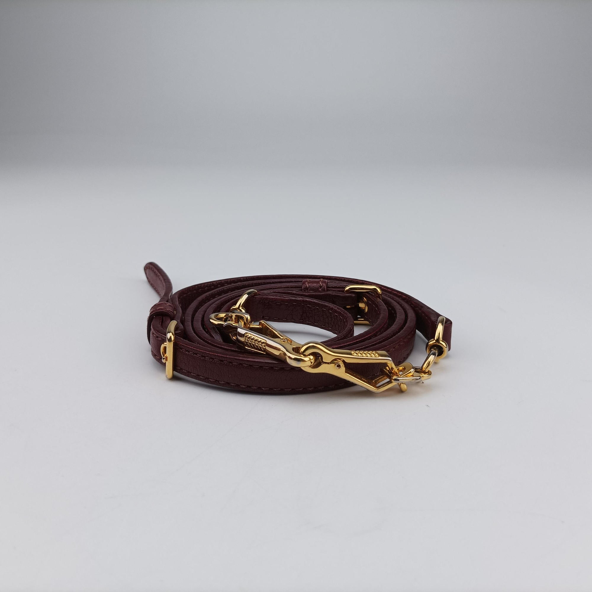 Pre-owned Miu Miu Madras Red Leather  shoulderbag | stylenewstar
