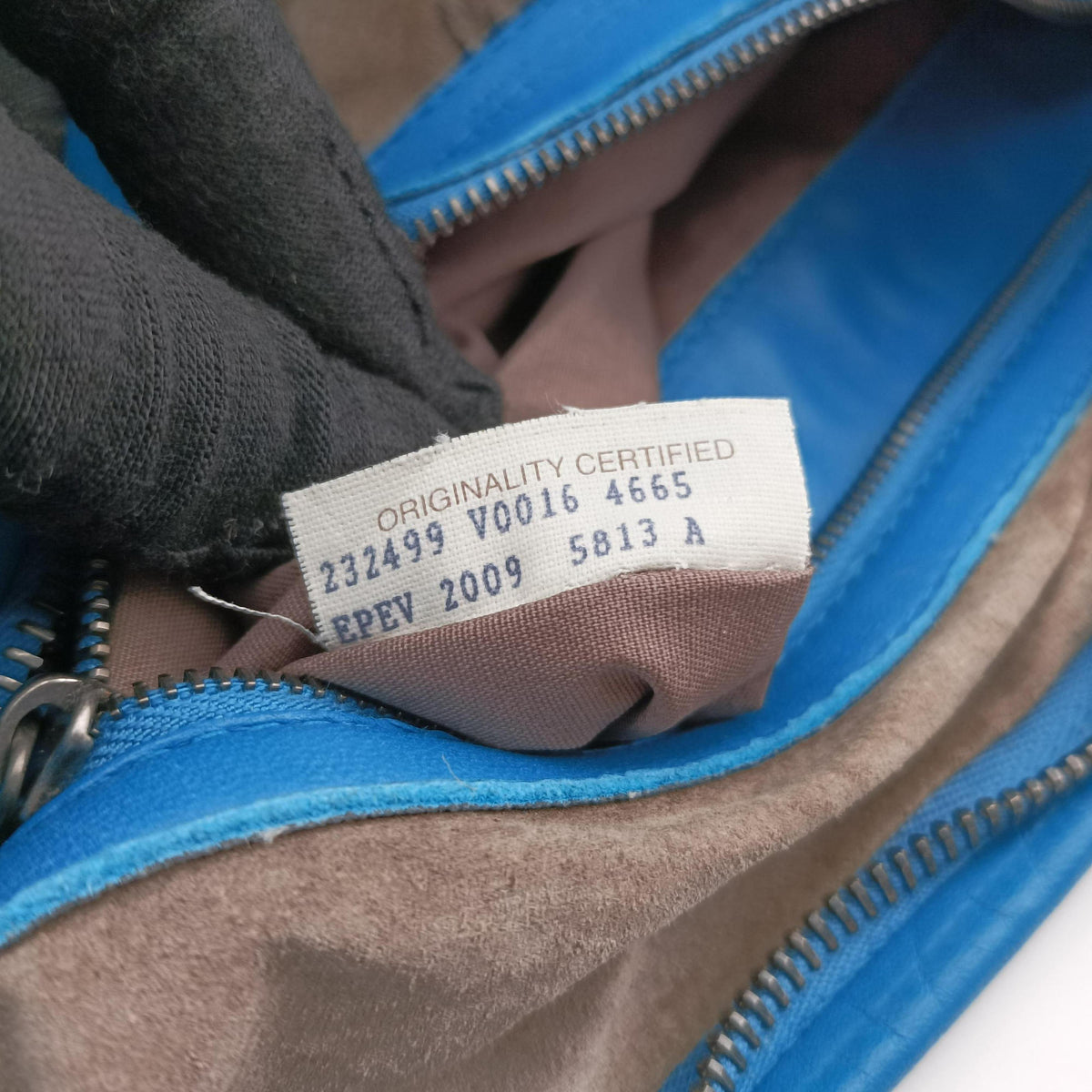 Pre-owned Bottega Veneta Intrecciato Blue lambskin  shoulderbag | stylenewstar