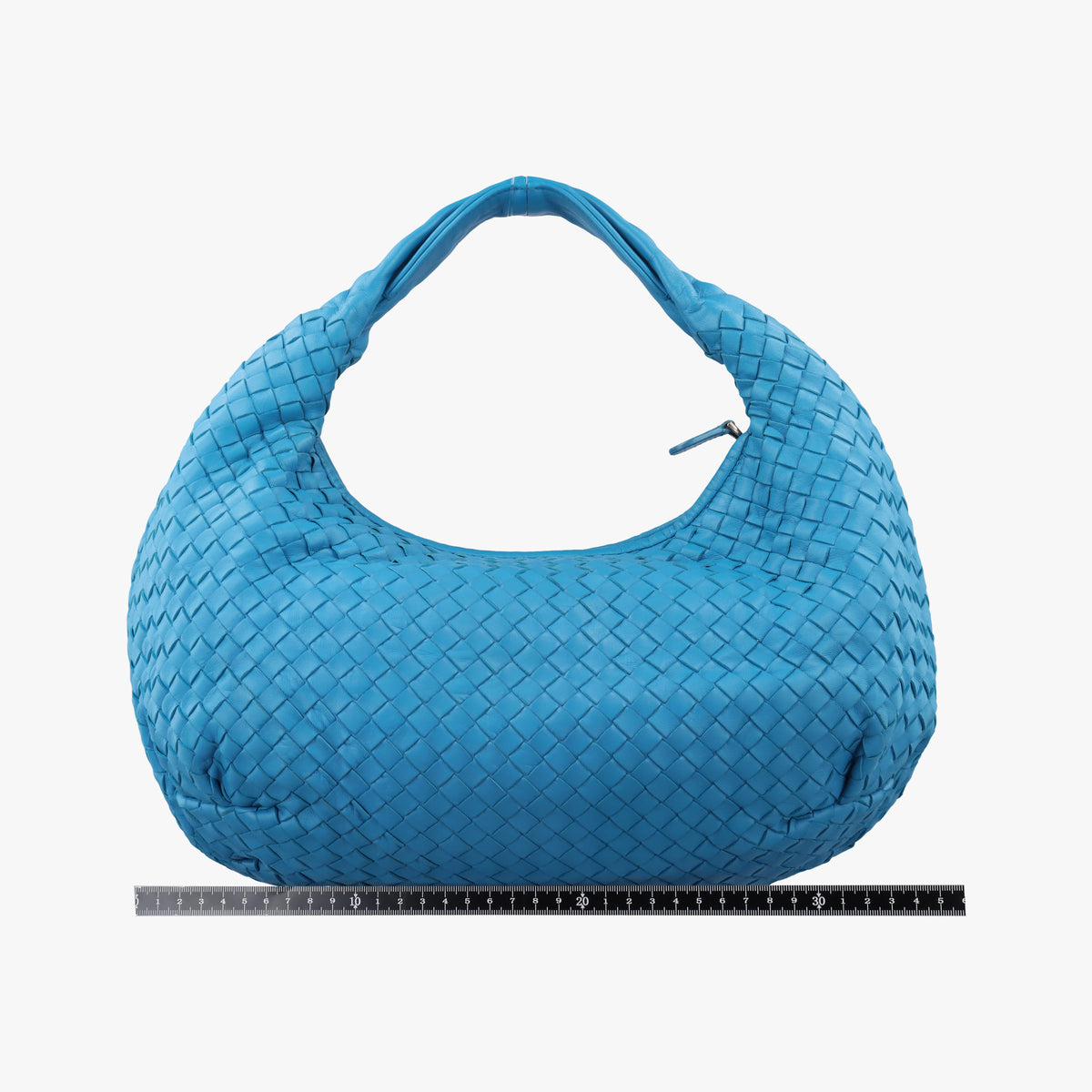 Pre-owned Bottega Veneta Intrecciato Blue lambskin  shoulderbag | stylenewstar