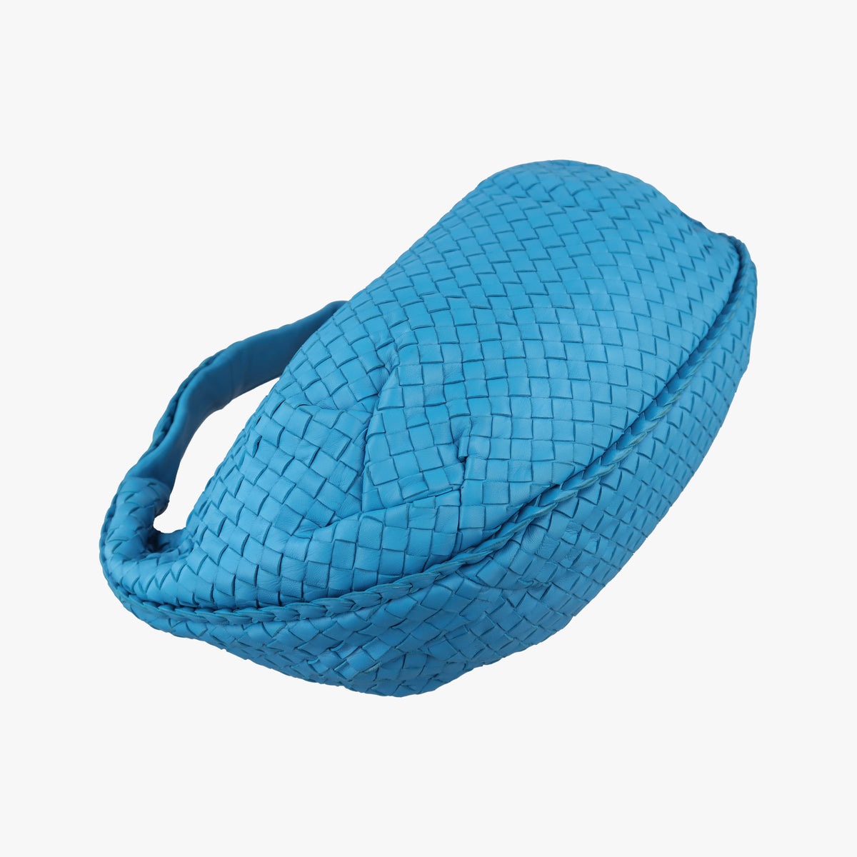 Pre-owned Bottega Veneta Intrecciato Blue lambskin  shoulderbag | stylenewstar