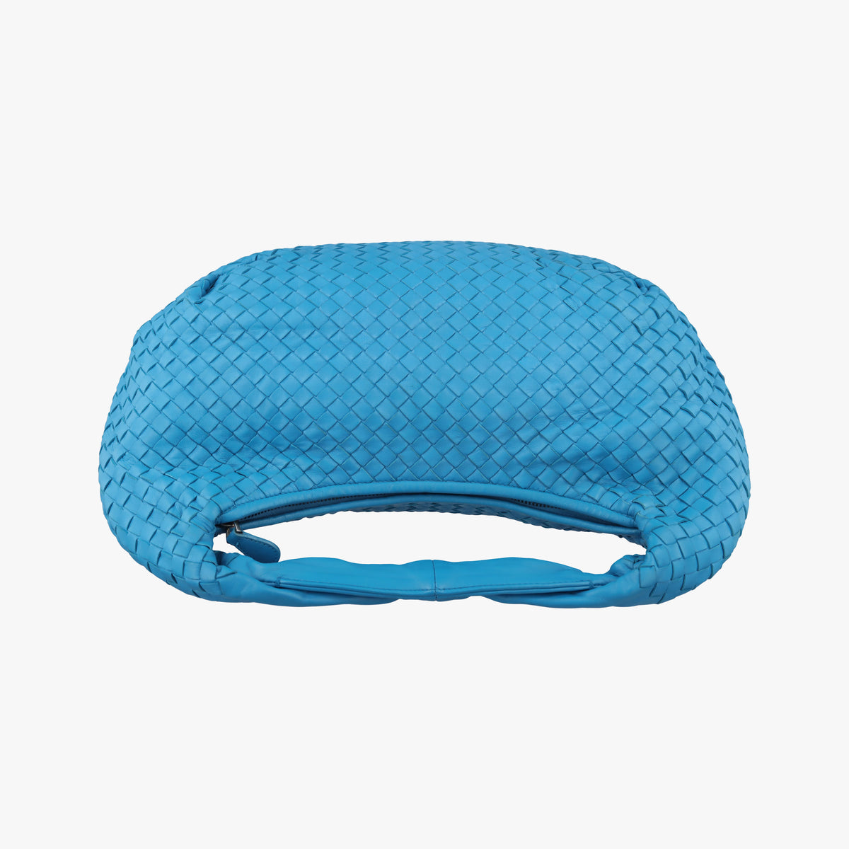 Pre-owned Bottega Veneta Intrecciato Blue lambskin  shoulderbag | stylenewstar