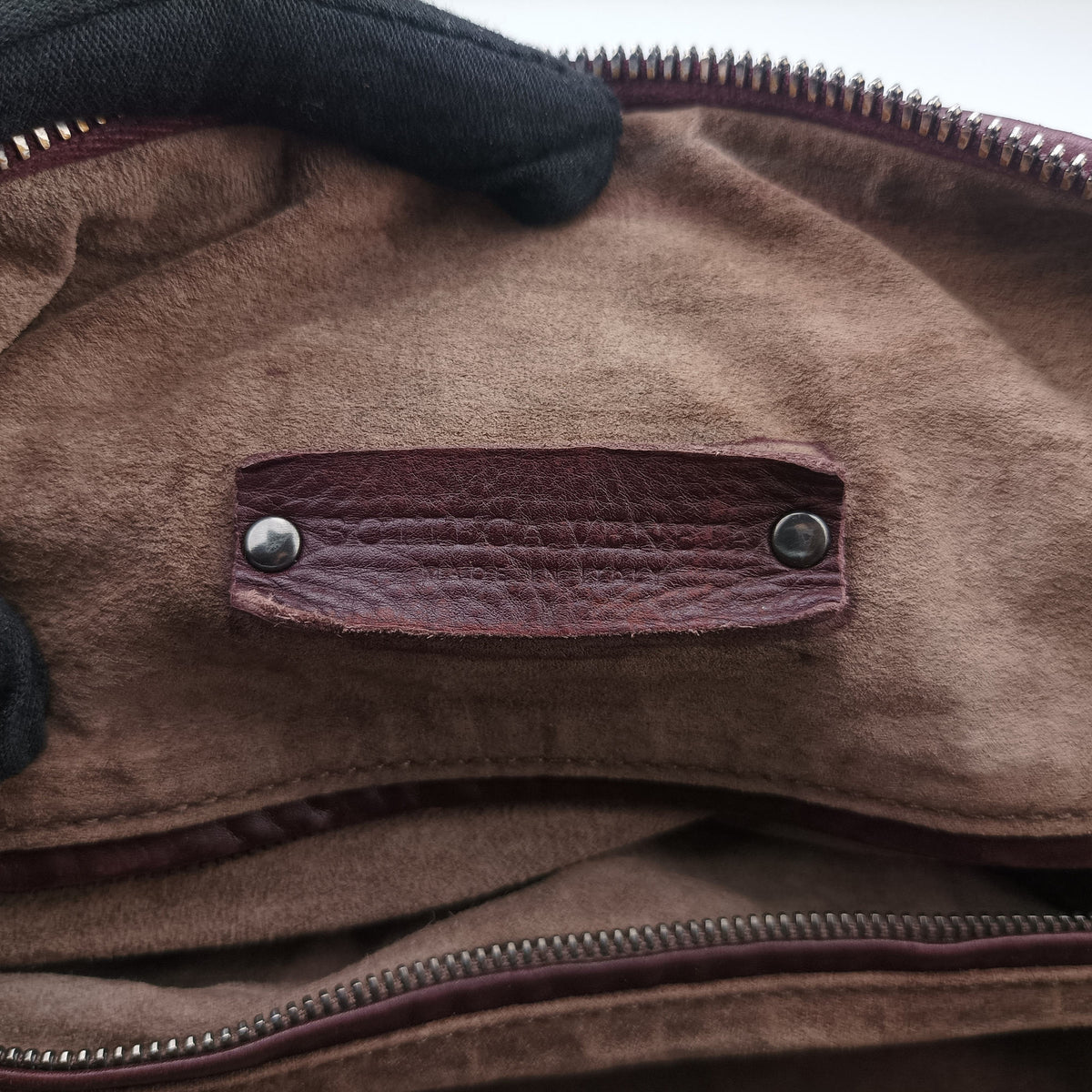 Pre-owned Bottega Veneta Intrecciato Burgundy lambskin  handbag | stylenewstar