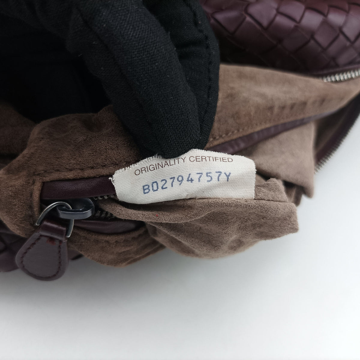 Pre-owned Bottega Veneta Intrecciato Burgundy lambskin  handbag | stylenewstar