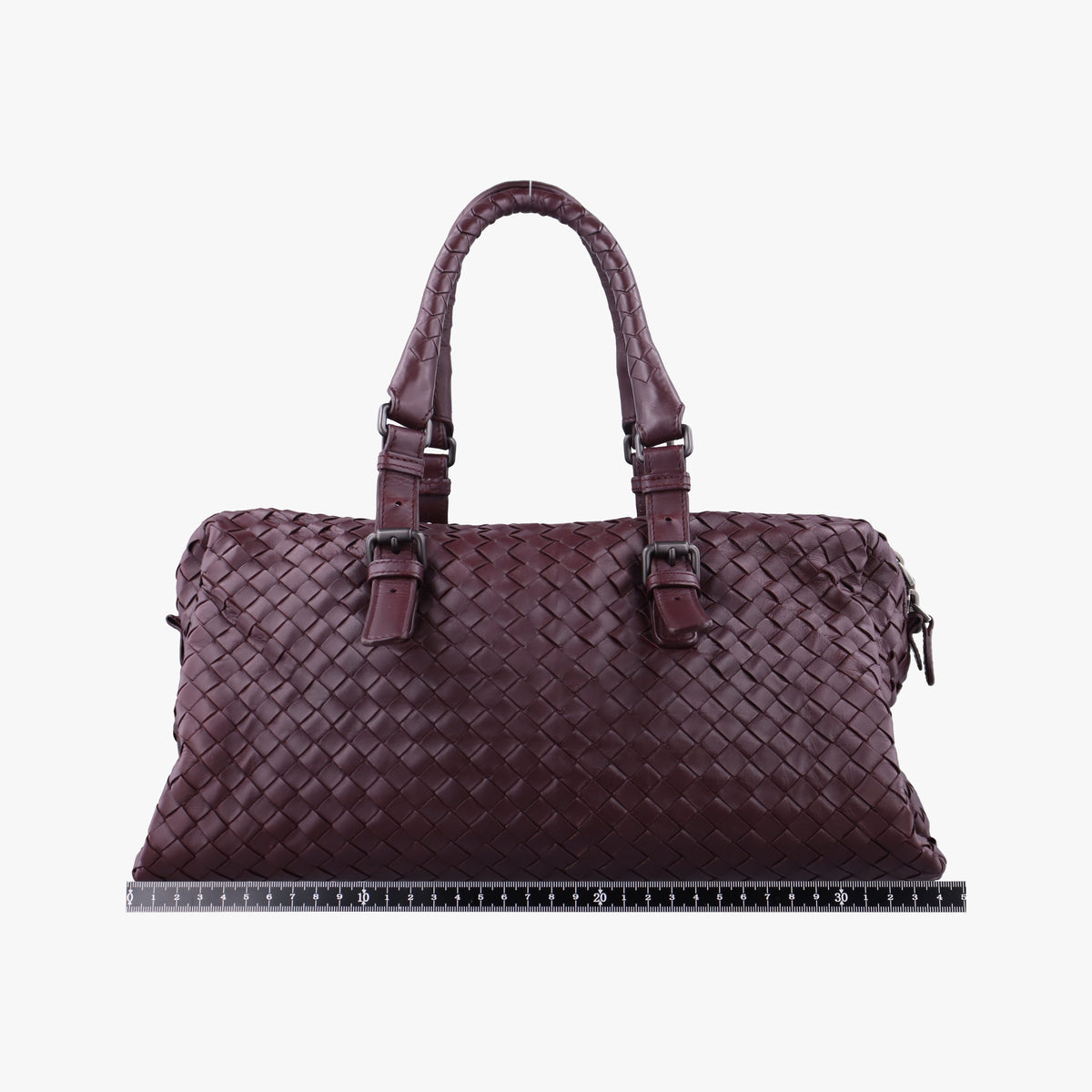 Pre-owned Bottega Veneta Intrecciato Burgundy lambskin  handbag | stylenewstar