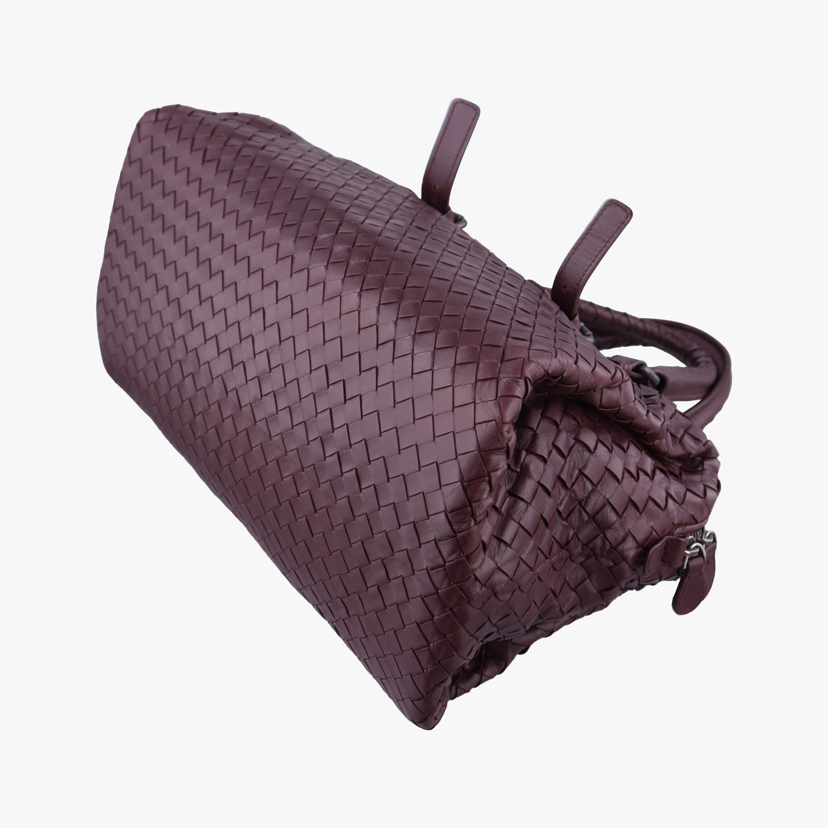 Pre-owned Bottega Veneta Intrecciato Burgundy lambskin  handbag | stylenewstar