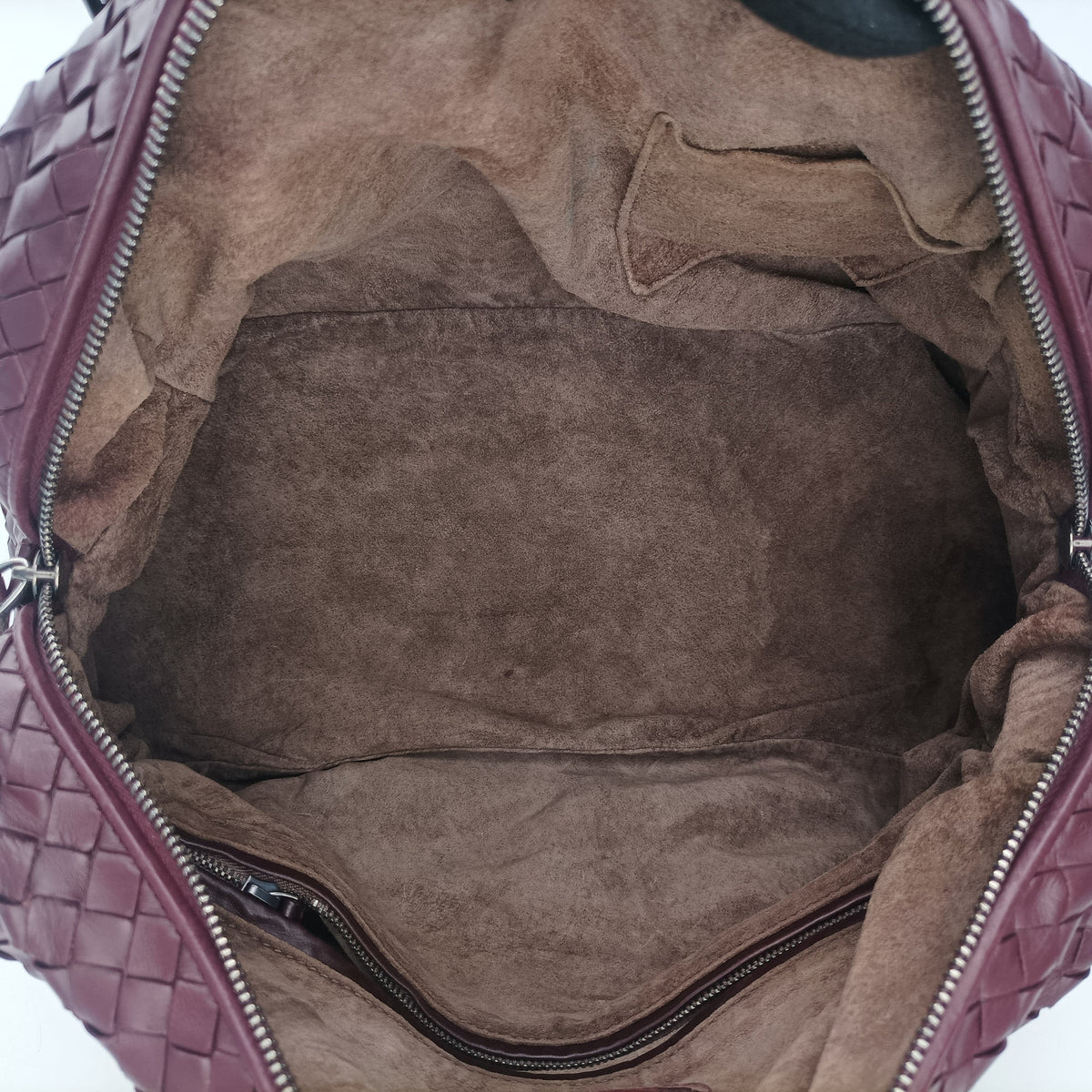 Pre-owned Bottega Veneta Intrecciato Burgundy lambskin  handbag | stylenewstar