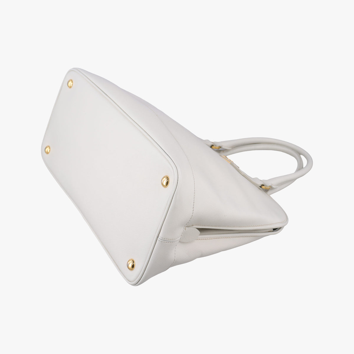 Vintage Prada Promenade White SAFFIANO Leather BN2558 handbag | stylenewstar
