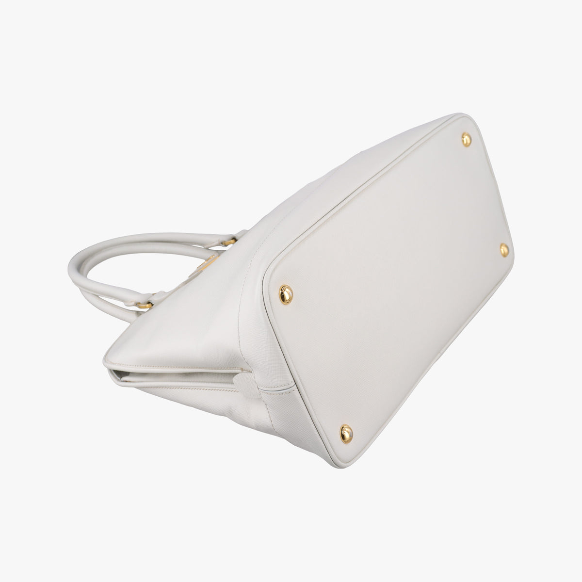 Vintage Prada Promenade White SAFFIANO Leather BN2558 handbag | stylenewstar