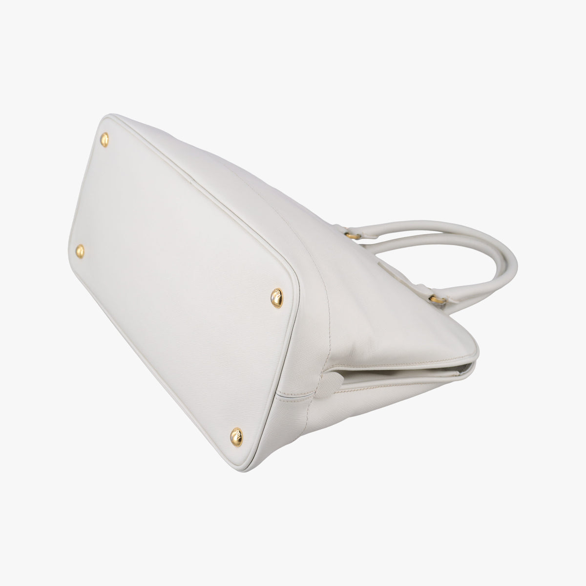 Vintage Prada Promenade White SAFFIANO Leather BN2558 handbag | stylenewstar