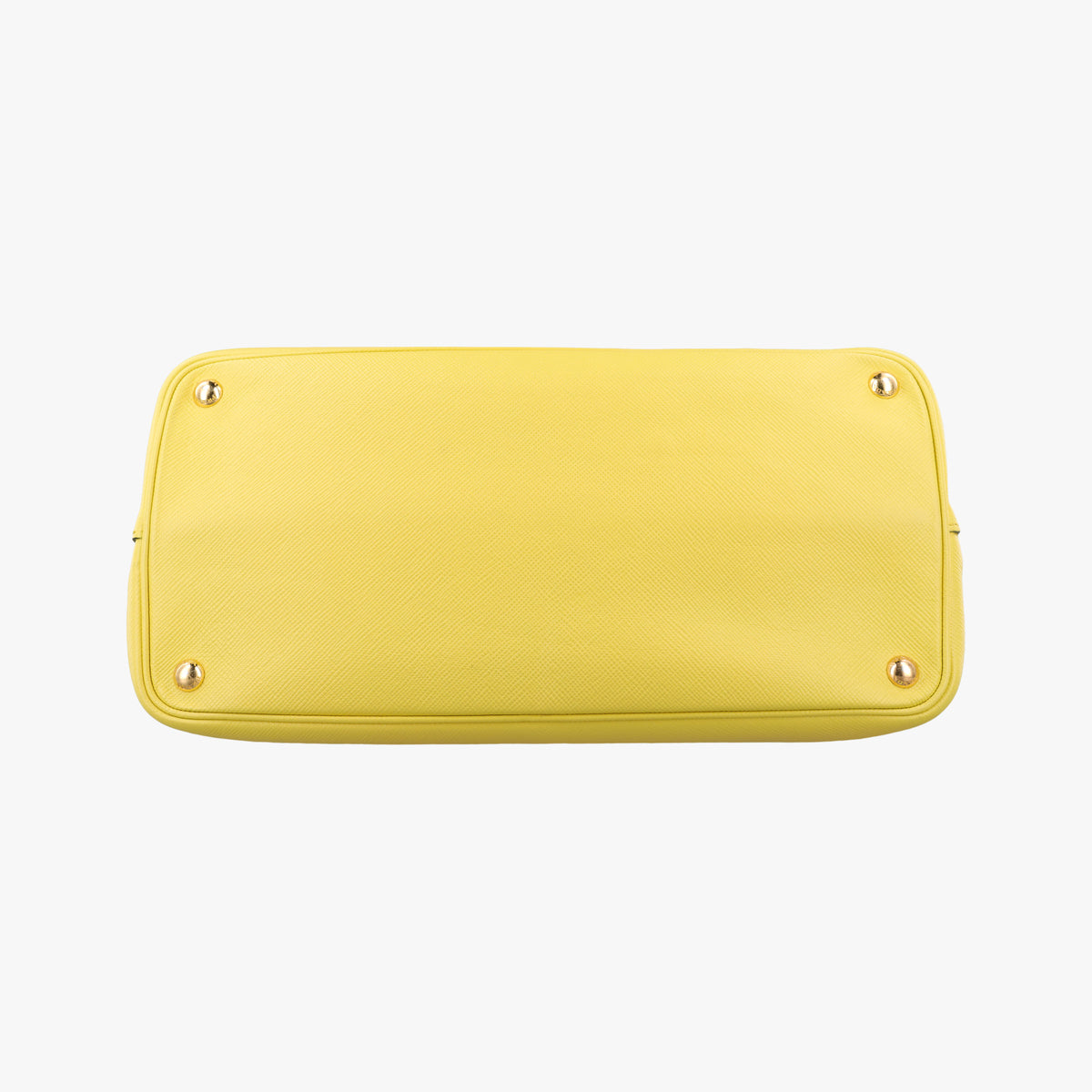 Pre-owned Prada Double Cuir Yellow SAFFIANO　Leather BN2756 handbag | stylenewstar