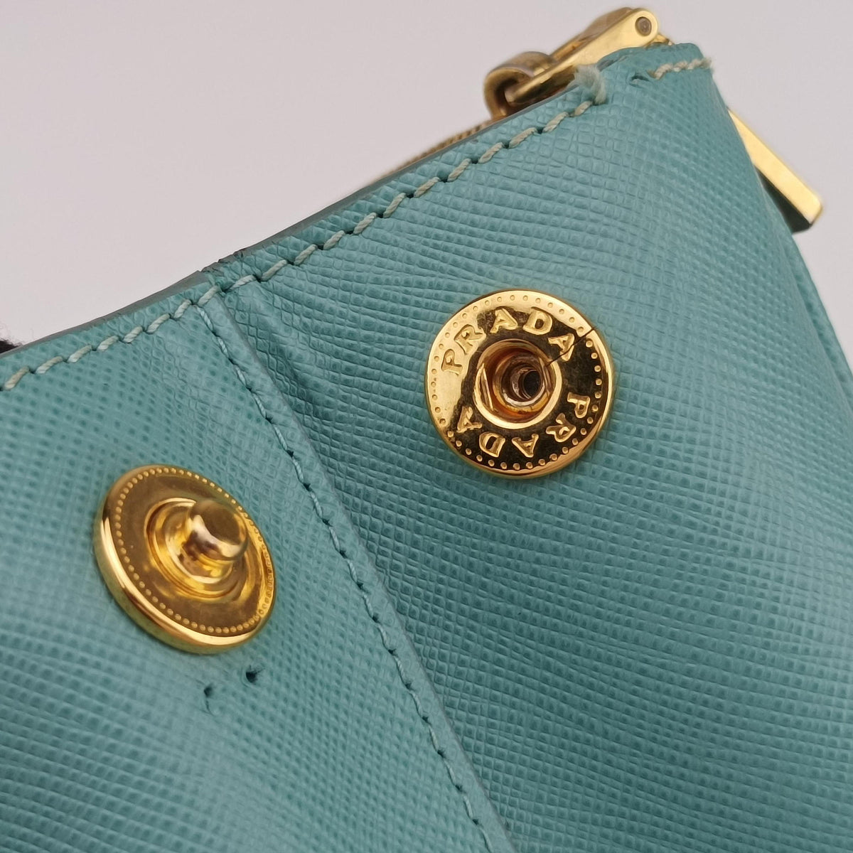 Pre-owned Prada Galleria Blue SAFFIANO Leather BN1801 shoulderbag | stylenewstar