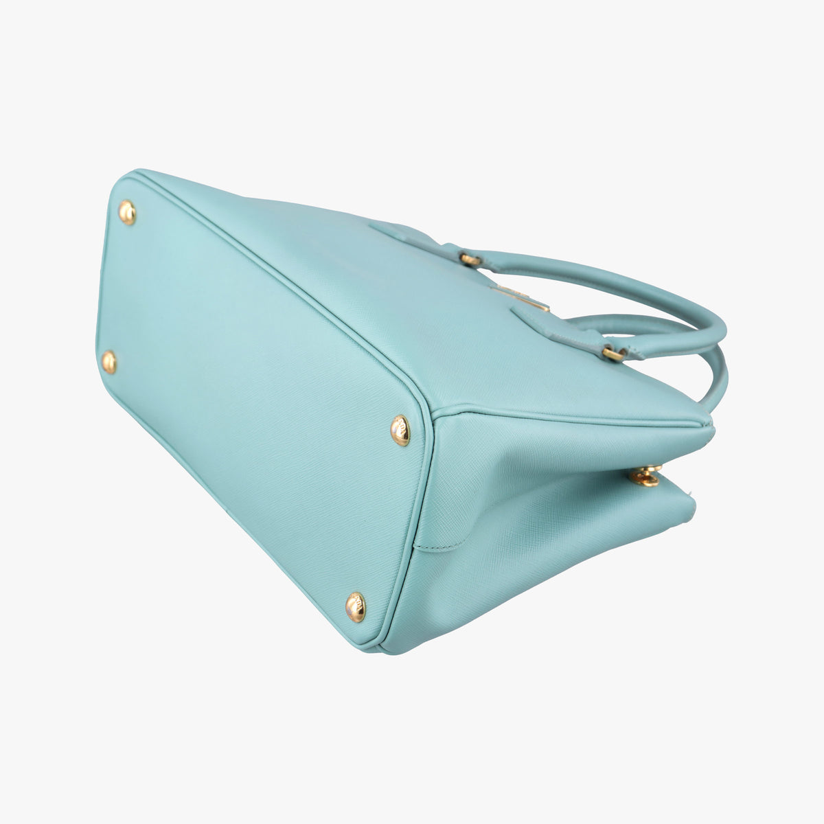 Pre-owned Prada Galleria Blue SAFFIANO Leather BN1801 shoulderbag | stylenewstar