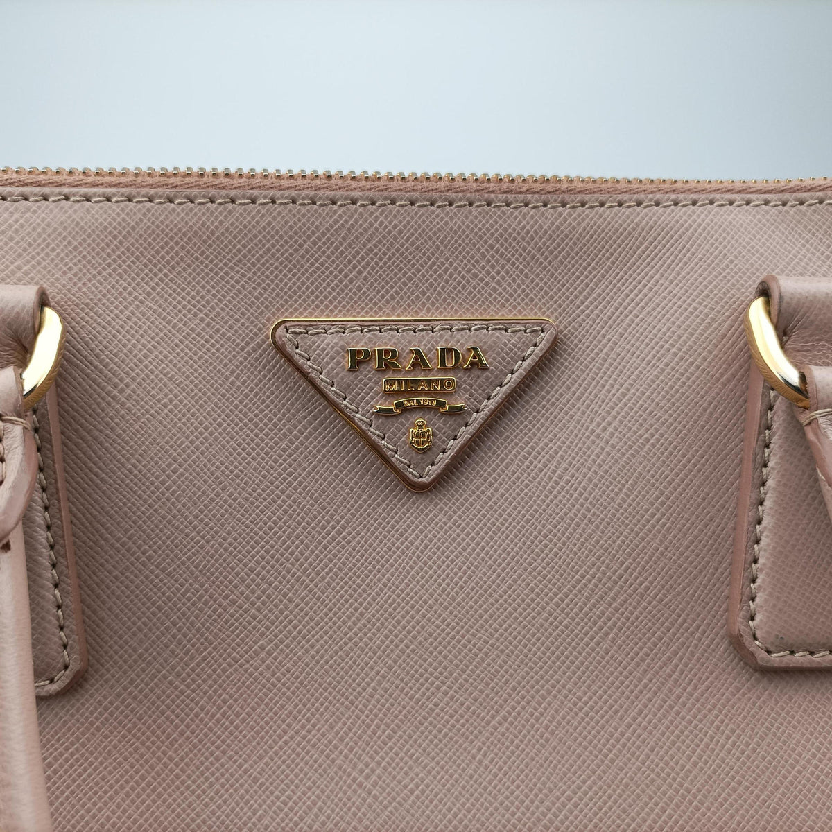 Pre-owned Prada Galleria Pink SAFFIANO Leather BN1801 shoulderbag | stylenewstar