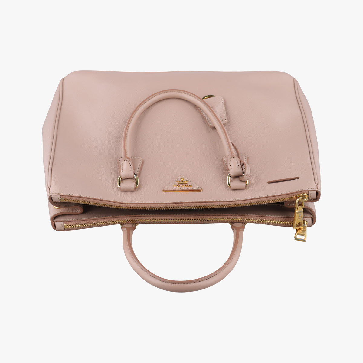 Pre-owned Prada Galleria Pink SAFFIANO Leather BN1801 shoulderbag | stylenewstar