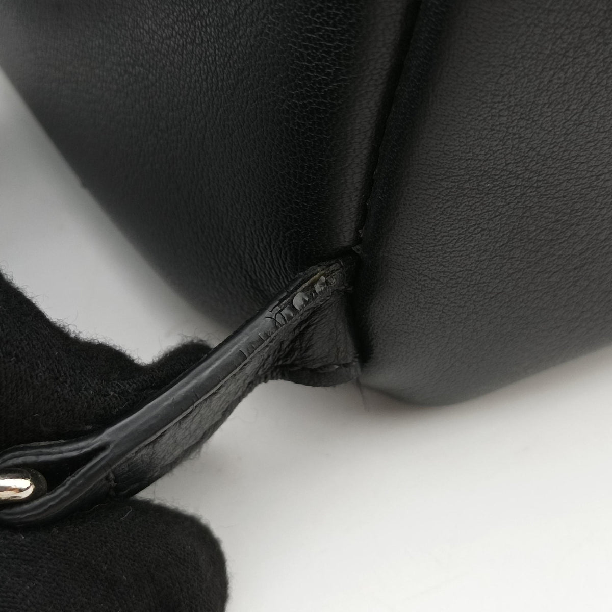 Pre-owned Fendi Multi Studs By the Way Black Leather 8BZ038 backpack/rucksack | stylenewstar
